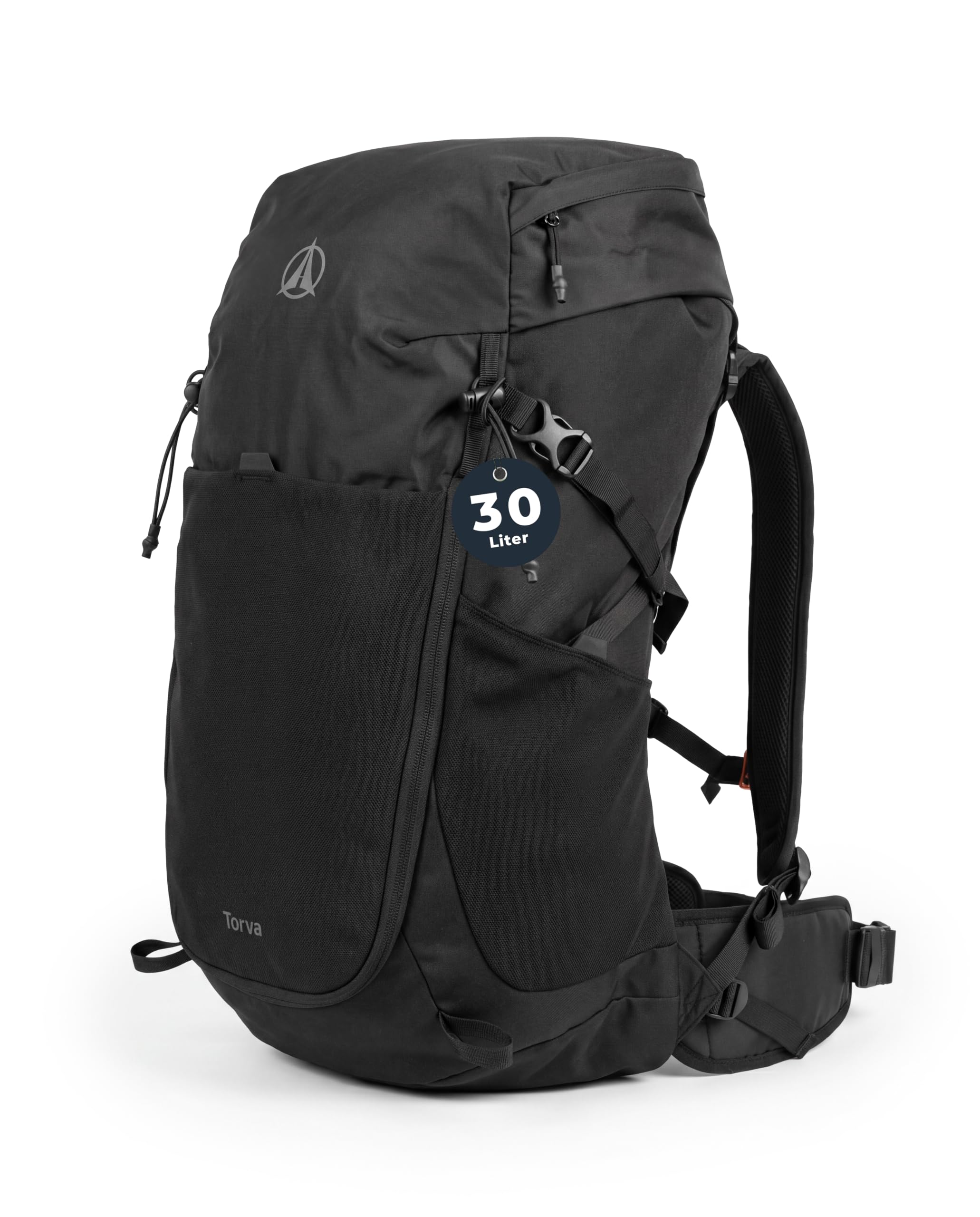 Terra Peak® Plecak turystyczny premium 30 l + 3 l (TORVA 30) dla kobiet i mężczyzn z wentylowanym grzbietem z siatki, pokrowcem przeciwdeszczowym i kieszenią na pokrywę, plecak trekkingowy z paskiem