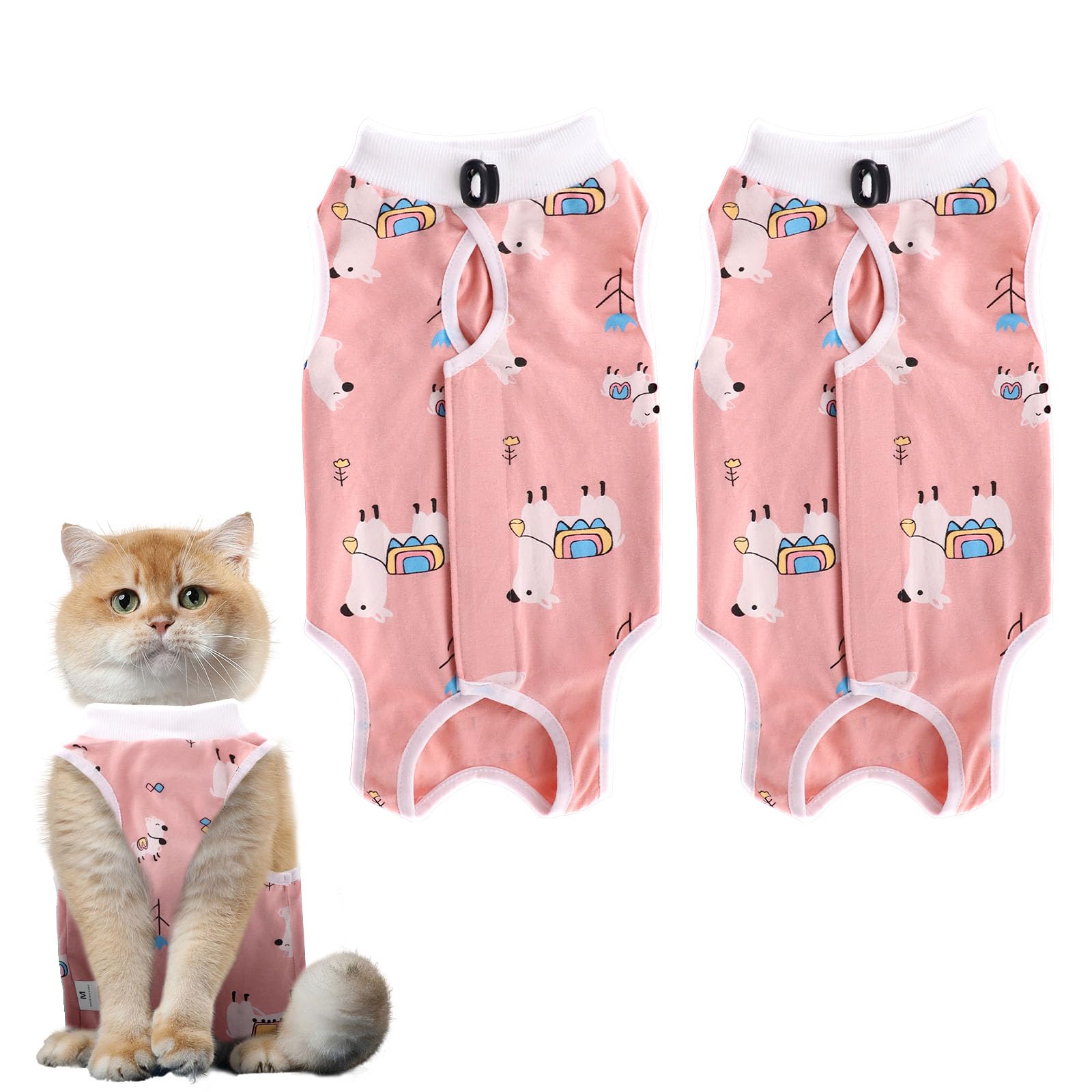 GOZINA 2 Pack Cat Recovery Suit