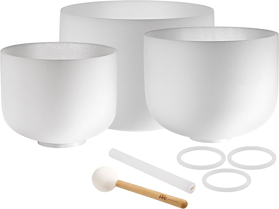 Amazon.com: Meinl Sonic Energy Crystal Singing Bowl 3-pc Set with