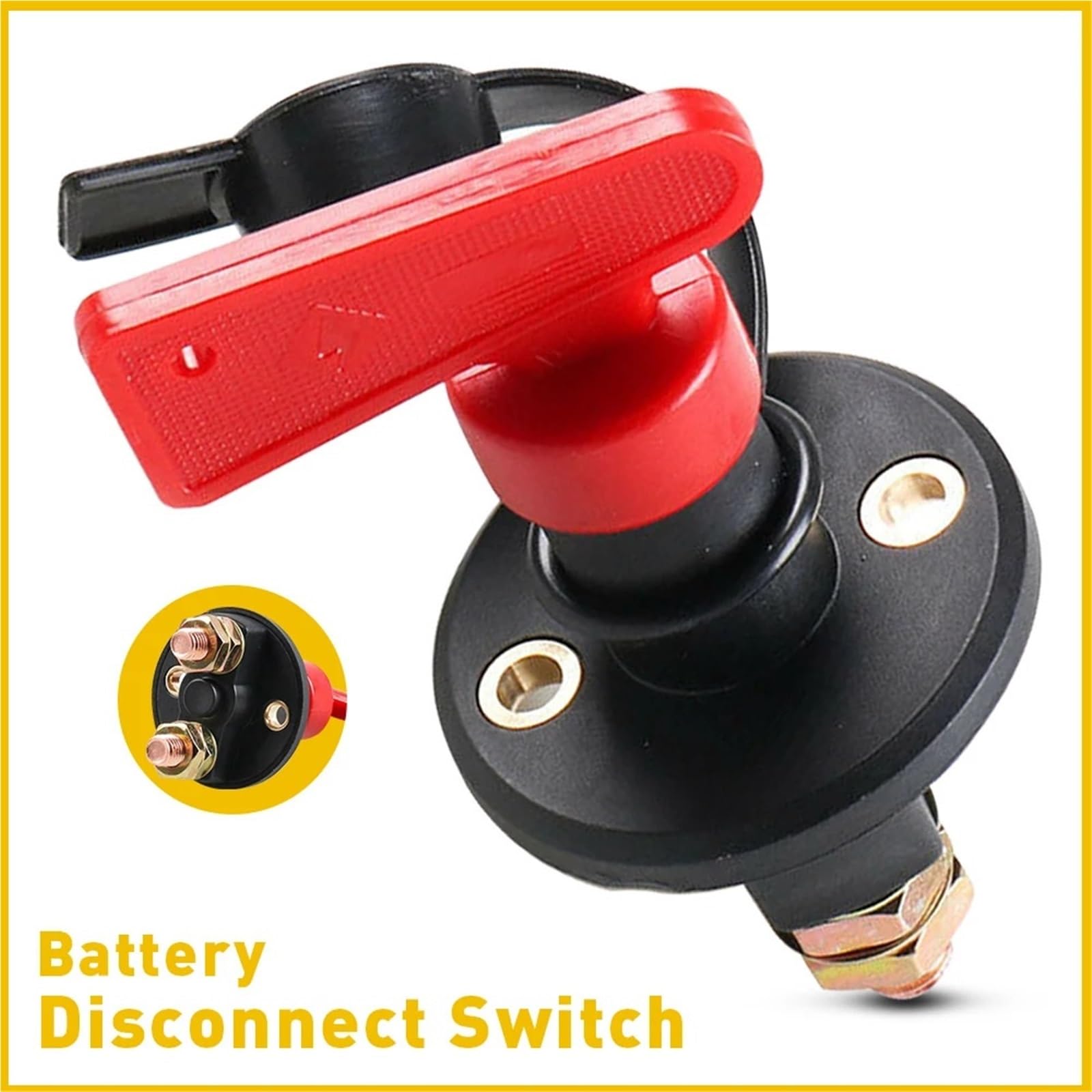DC 12-24V 100A 200A 300A Wyłącznik akumulatora samochodowego Izolator zasilania Zestaw wyłączników do samochodów ciężarowych, motocykli, łodzi Samochód kempingowy, łódź