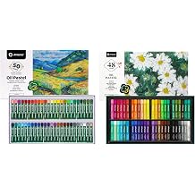 Artecho Oil Pastels Set of 50 Colors 8 x 60 mm & 48 Colors10 x 70 mm