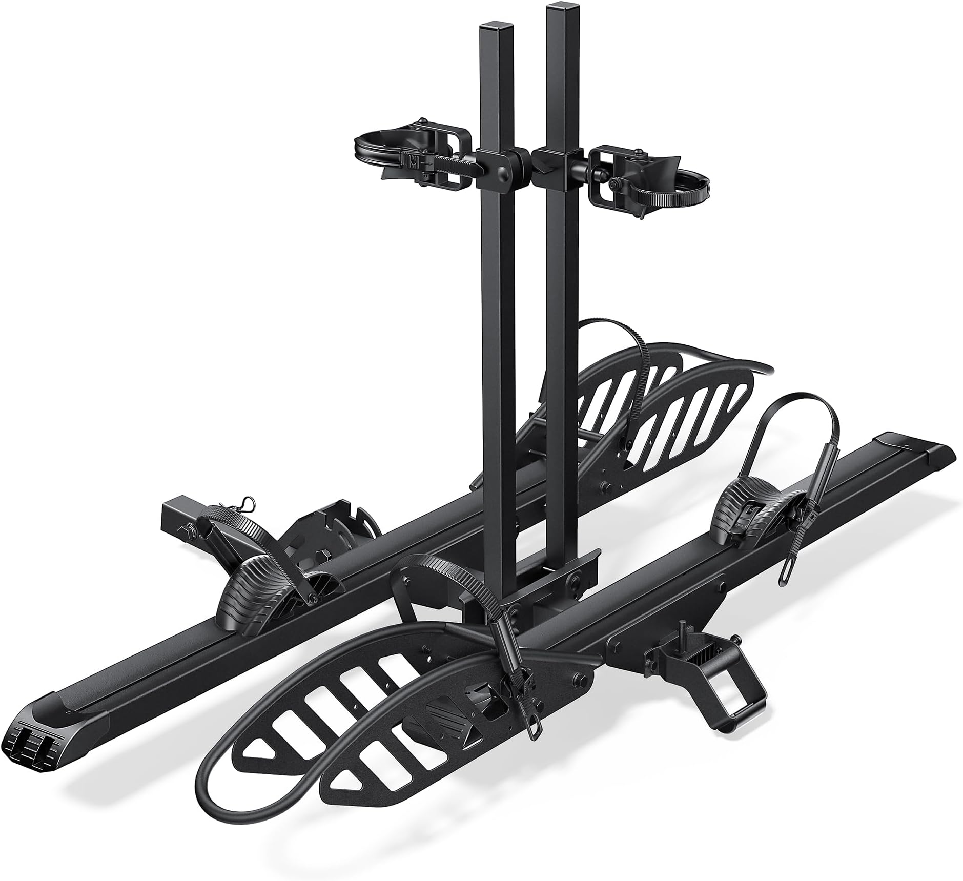 Young Electric E-Bike Rack Hitch Mount Platform Style for Cars Trucks SUVs Minivans RV, fits E-Bike with Up to 5-inch Fat Tire Carrier Rack 200 lbs Capacity