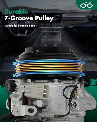 Miniatura 50 de SCITOO CO 10739C - Compresor de CA compatible con Honda Element 2.4L 2003 2004 2005 2006 2007 2008 2009 2010 2011