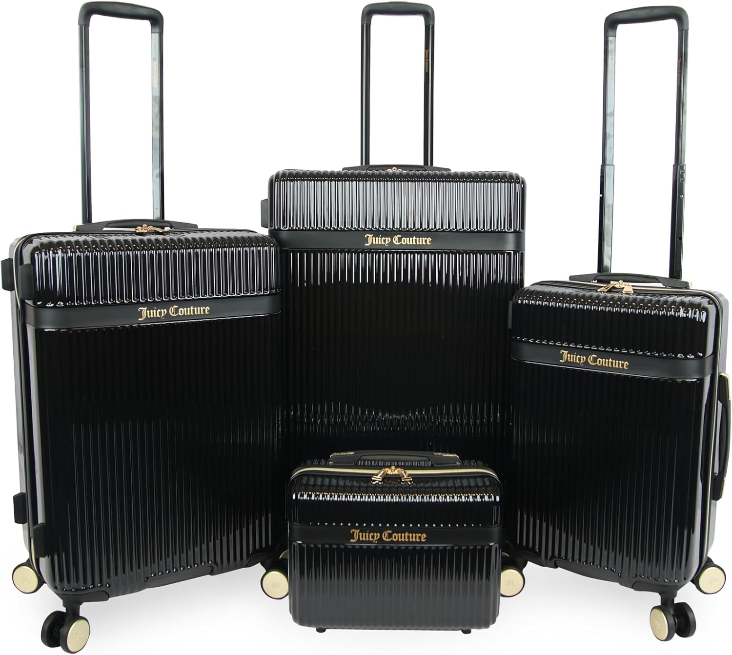 Juicy Couture Adeline Hardside 4pc Set - 21", 25", 29" and 13" vanity case