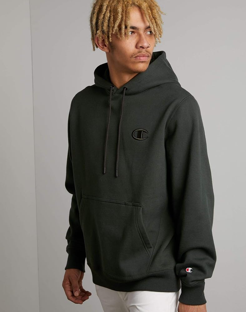 Champion Men's Super Fleece 2.0 Pullover Hoodie, Black