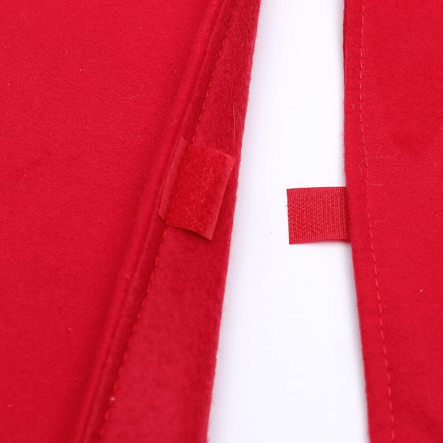 48 Inch Christmas Tree Skirt Red Small Plush Xmas Tree Mat with Merry Christmas Patterns Soft Thick Holiday Decor for Home Party