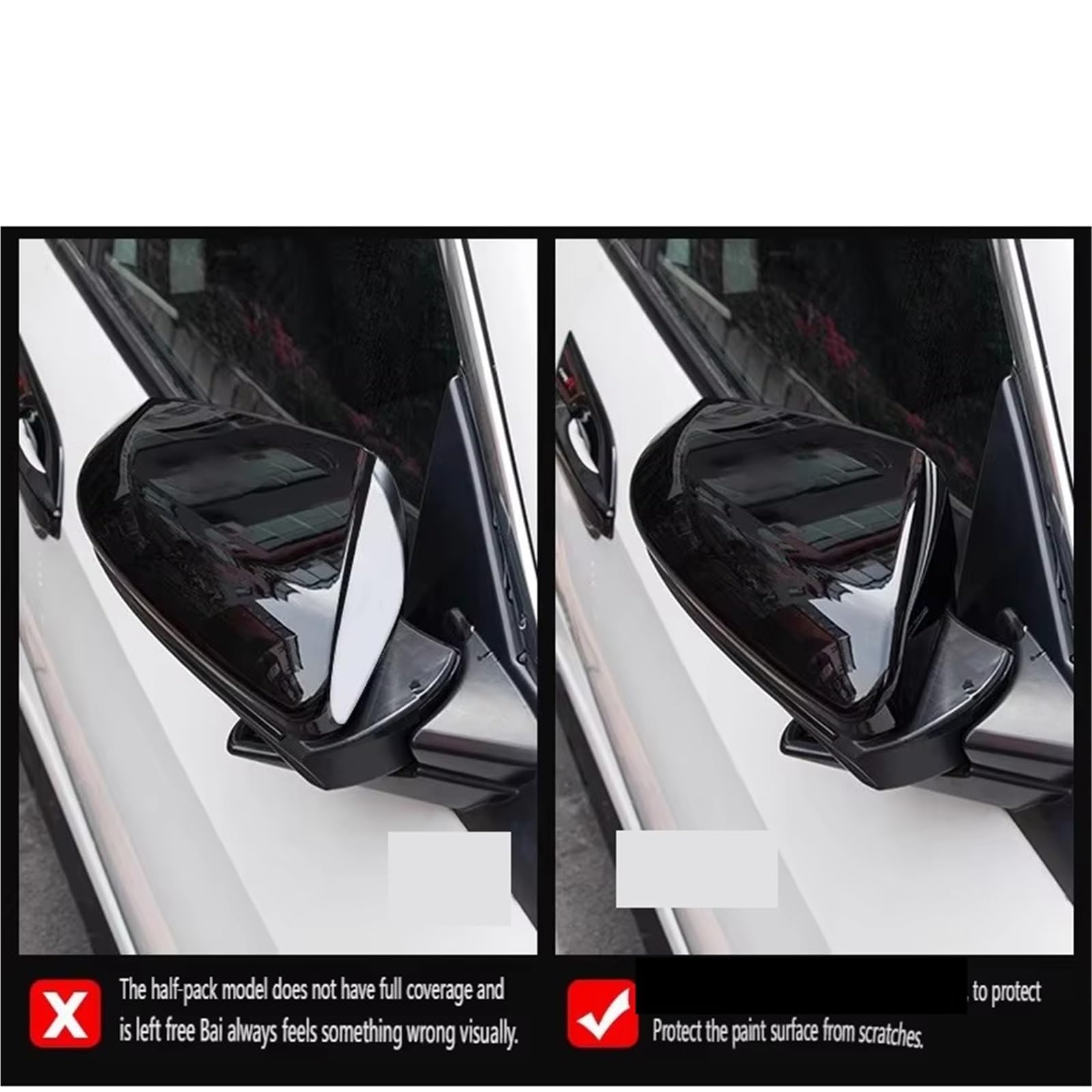Para MG Para ZS Espejo Retrovisor Lateral Carcasa De La Cubierta Caja Cubiertas Coche Tapas Cubierta Espejo Retrovisor Coche(Carbon fiber color)