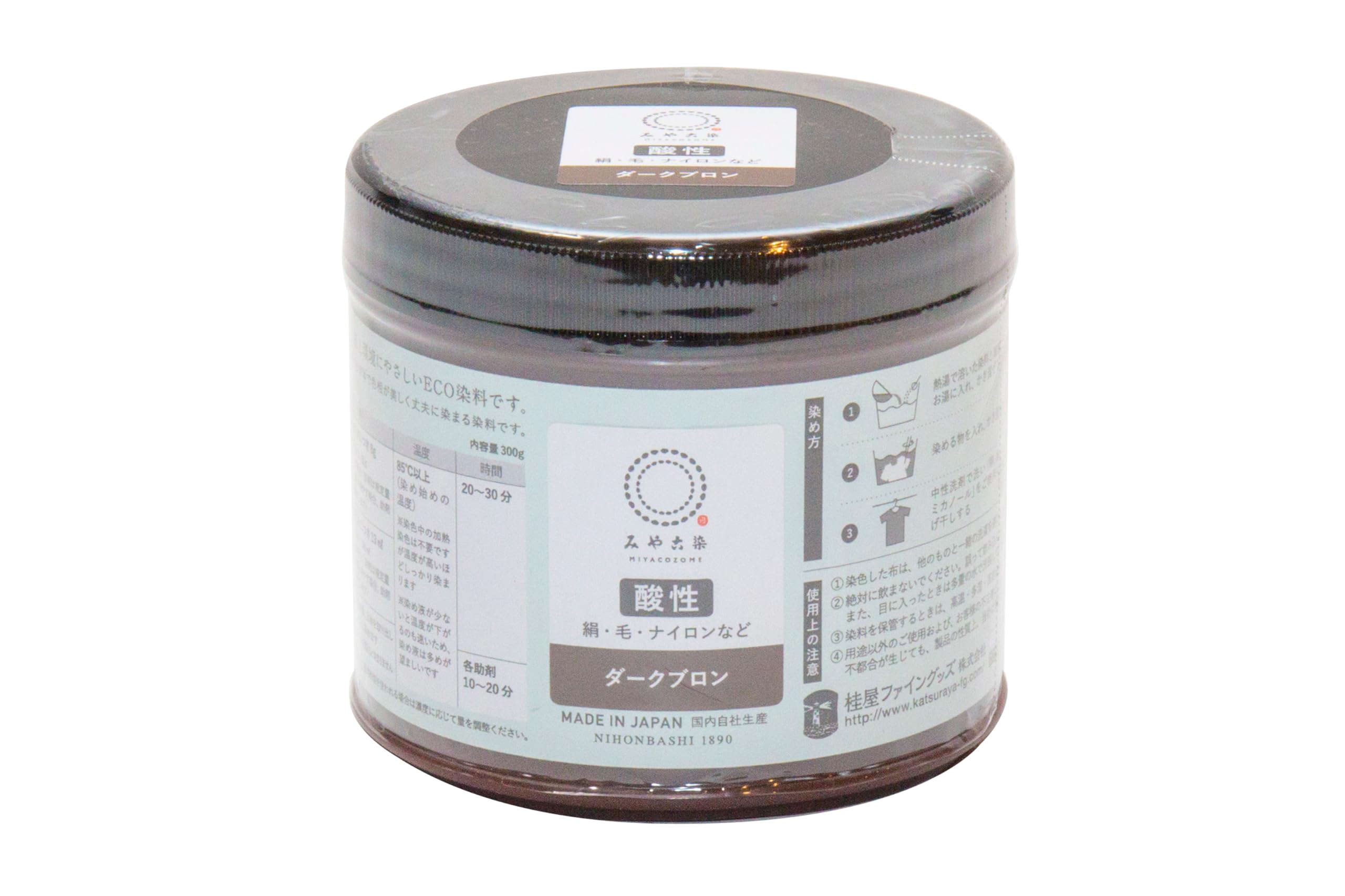 桂屋ファイングッズ 酸性 みやこ染 ECO 300g ダークブロン Amazon | 桂 