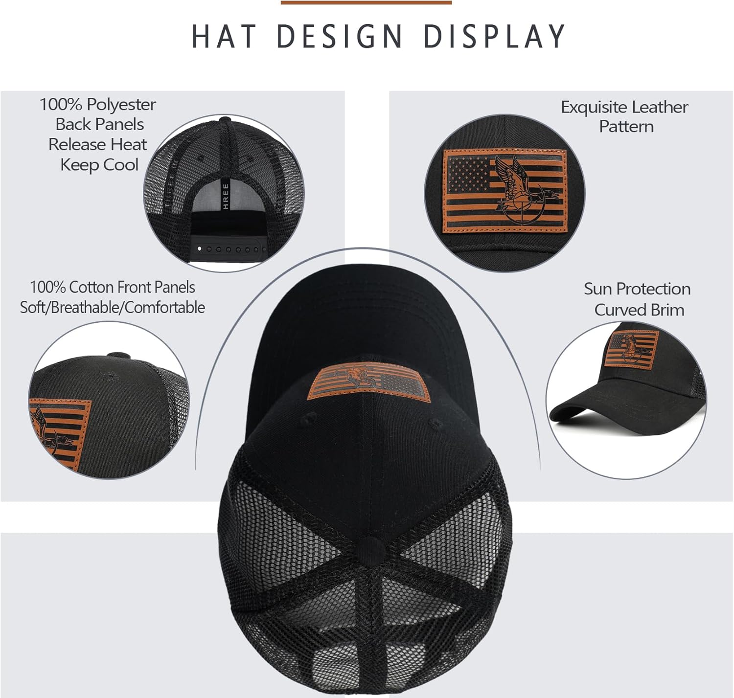 Hunting Hat Hunting Gifts for Men Deer Snapback Trcuker Hats for Men Gear Accessories Stuff Gifts for Hunters - Image 2