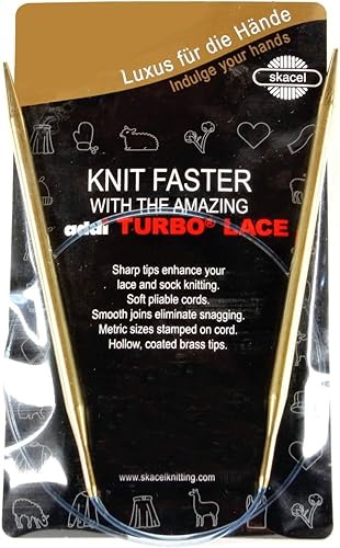 Miniatura 2 de Addi Aguja circular de encaje, 15.7in x 0.177in, color dorado