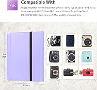 Vista 7 de 192 Pockets Photo Album for Fujifilm Instax Mini Camera, Polaroid Mini Camera, for Fujifilm Instax 12 11 9 40 99 90 8 7 Evo LiPlay Instant Cameras