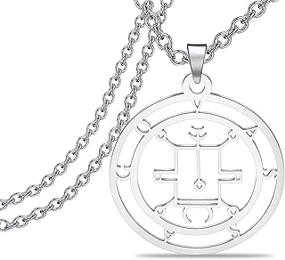 Vassago Necklace Sigil of Vassago Pendant Necklace Goetia Demon Sigils Symbol Jewelry Solomon Sigil Vassago Gift