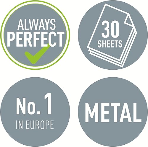 Miniatura 6 de Leitz Perforadora de agujero, 30 hojas, barra guía con marcas de formato, metal, gama NeXXt, 50080035 - Azul