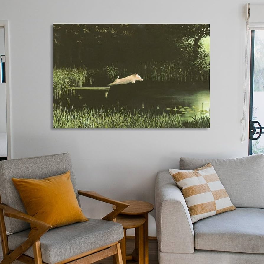 Diving Pig ミヒャエル ゾーヴァ アートポスター Amazon.co.jp: ポスター ミヒャエル ゾーヴァ Diving Pig アート