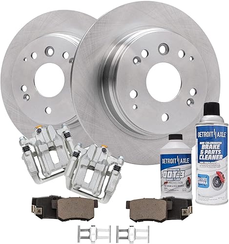 Miniatura 72 de Detroit Axle - Kit de freno trasero para Chevy GMC Suburban Silverado Sierra Yukon XL 1500 Tahoe Escalade 2007-2013 Rotores de freno de disco de