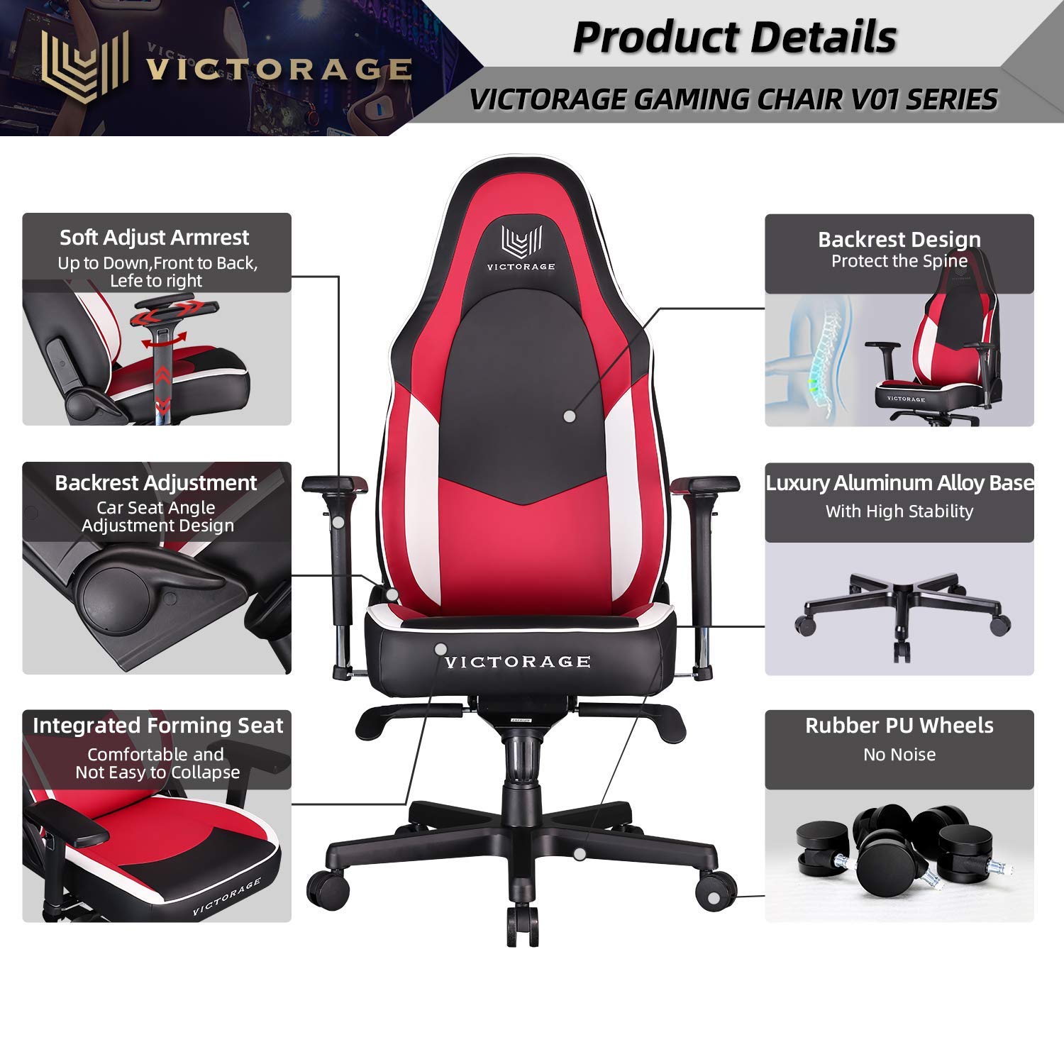 Amazon.co.jp: VICTORAGE ゲーミングチェア - Victor (マルチカラー