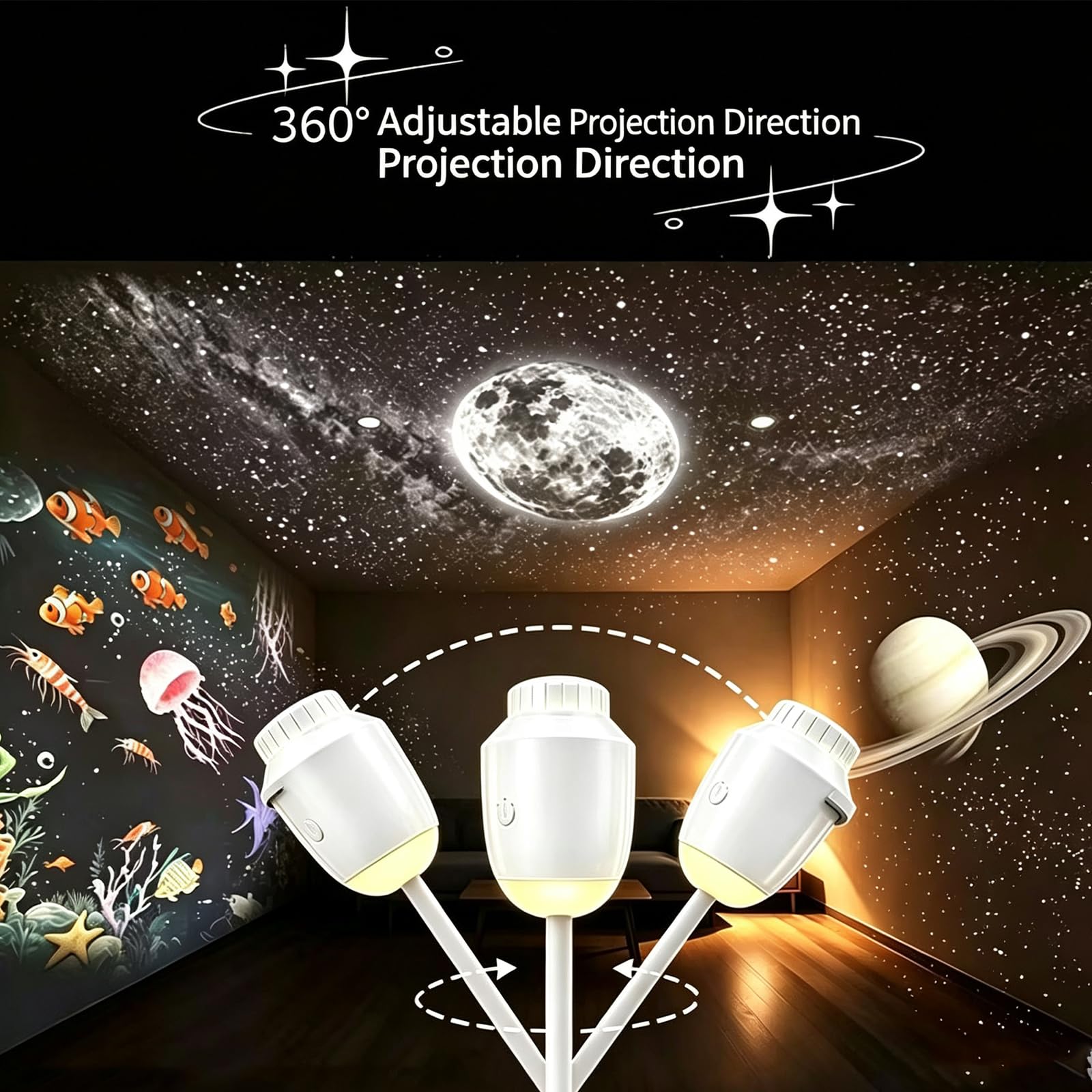 Proiettore Galaxy 2 in 1 Luce notturna