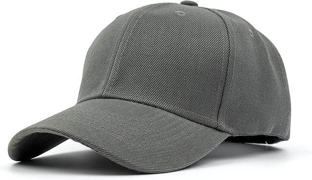 Rizzor Baseball Caps, Hats for Men UK, Baseball Caps for Men & Women- Men Gifts As Mens Hats & caps-Classic Caps for Unisex, Sports Mens Caps Graphite Grey Cap for Outdoor Workout & Men's Accessories