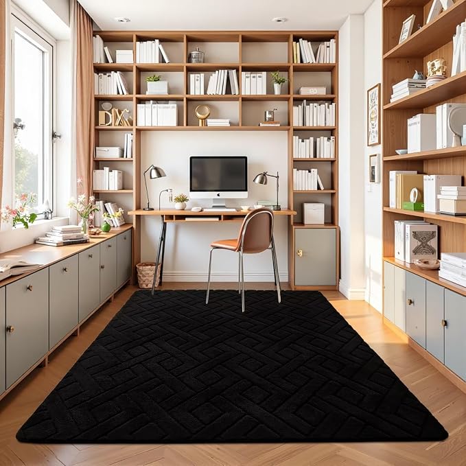 Alfombra de área lavable 5x7 para dormitorio y sala miniatura 7