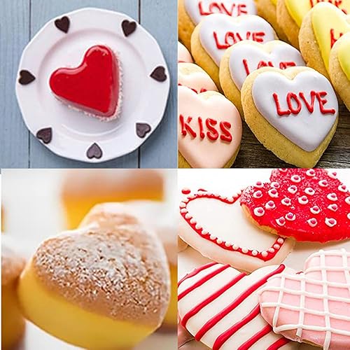 Miniatura 6 de Ducodocu Molde de silicona con forma de corazón, mini moldes para huesos de perro, antiadherente, para chocolate, para fondant, galletas, gelatina,