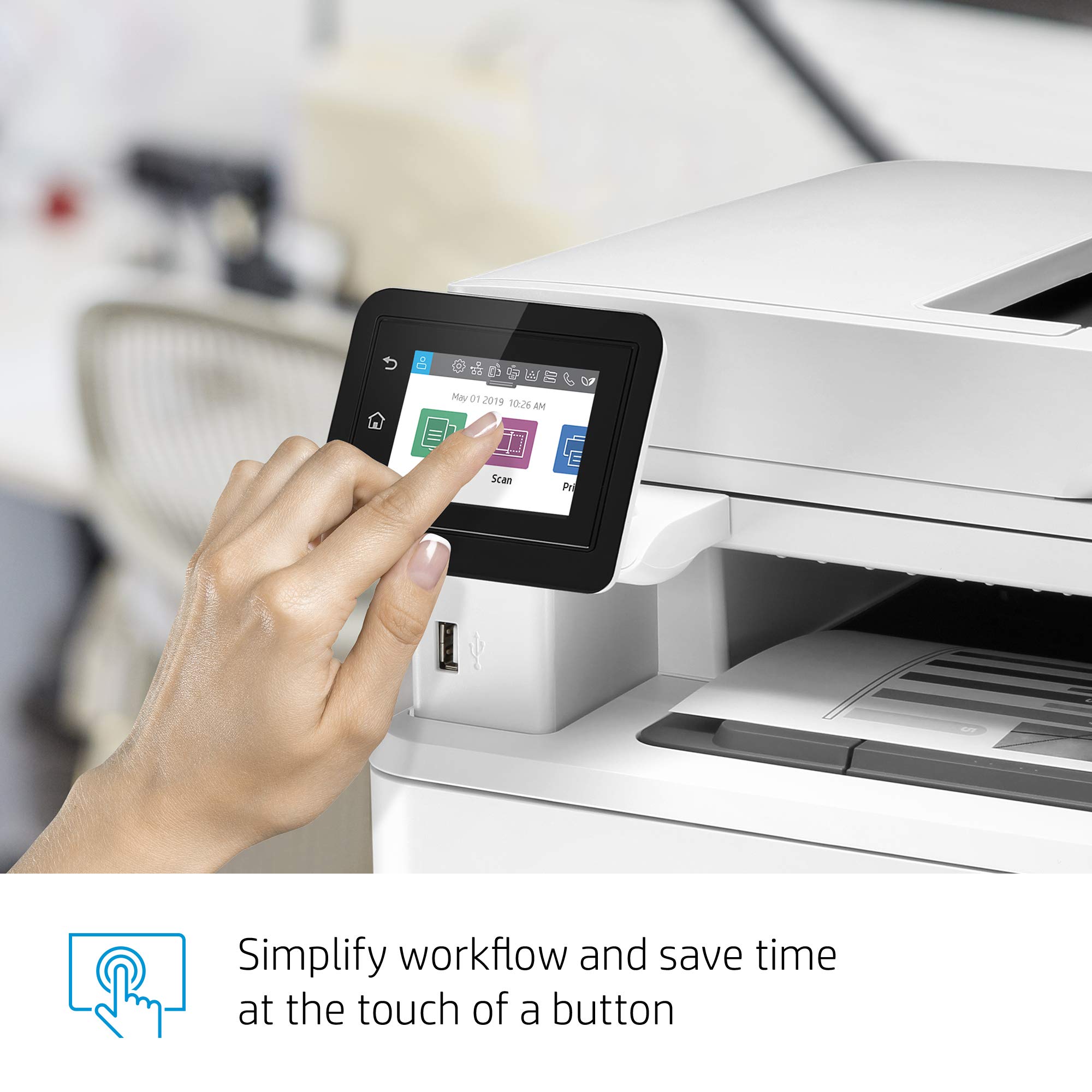 HP LaserJet Pro MFP M428fdw Wireless Monochrome AllinOne Printer with