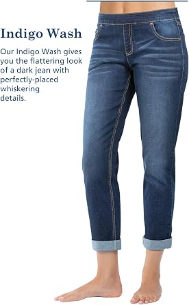 PajamaJeans Boyfriend Jeans for Women - Elastic Waist Jeans
