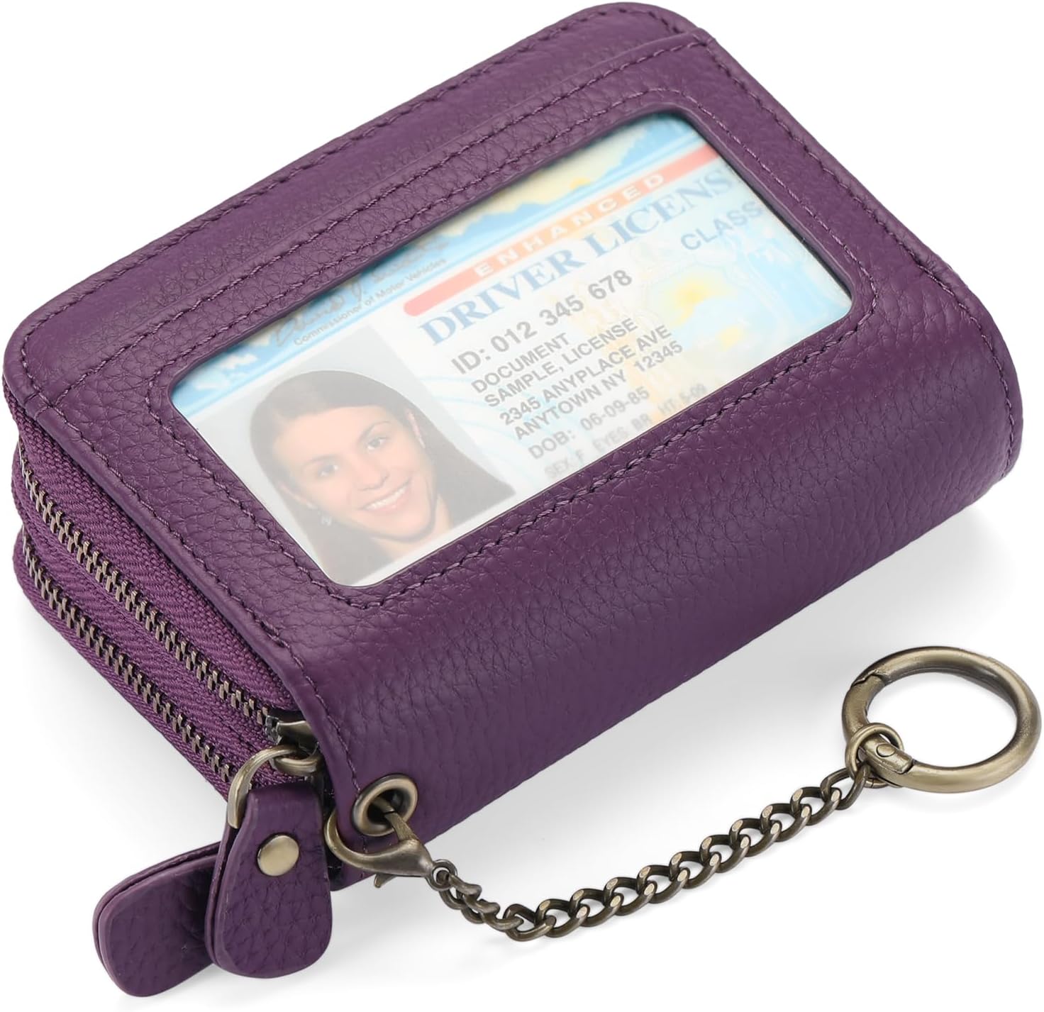 GOIACII Small Genuine Leather Wallet for Women, RFID Blocking Credit Card Holder Wallet