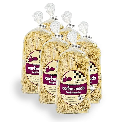 Miniatura 7 de Al Dente Carba-Nada Fusilli - Bajo en carbohidratos, alto en proteínas, apto para dieta cetogénica y de puntos, fideos artesanales para pasta