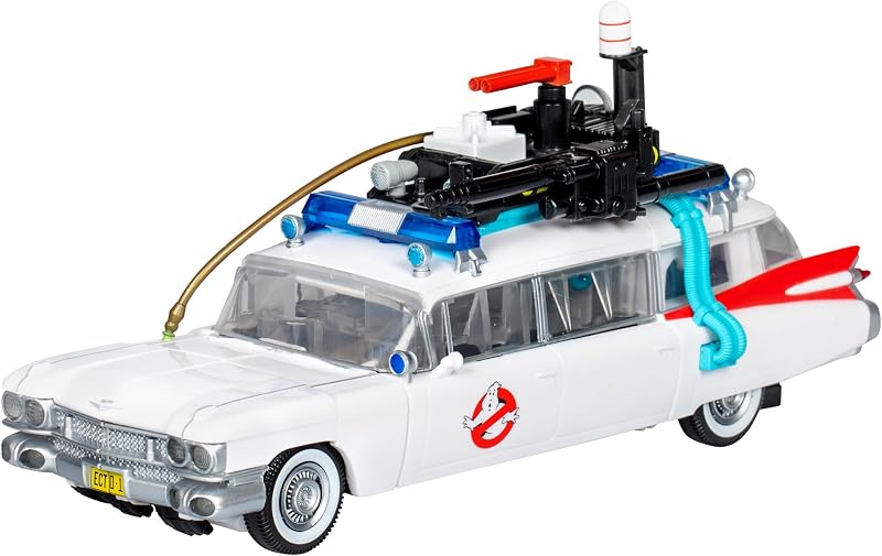 Hasbro Transformers Generations Ghostbusters 2019 Heroic Autobot Ecto-1 Figura Ectotron | Transformers Generations Ghostbusters Figura de acción de 7 pulgadas Clase Deluxe - Ecto-1 Ectotron