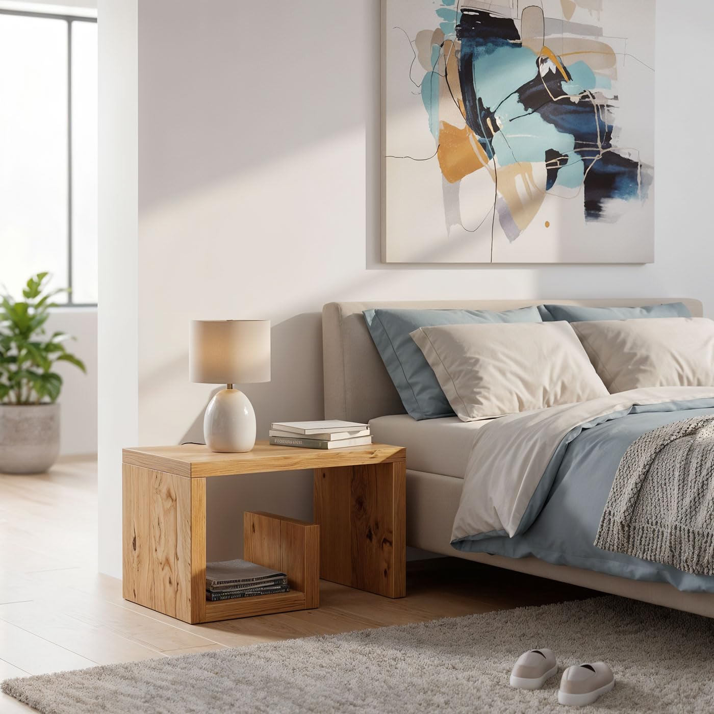 levandeo Couchtisch Gustav Wildeiche Eiche B x H x T: 59x37x36cm Holz Beistelltisch Keine Montage Fest Verleimt Wohnzimmertisch