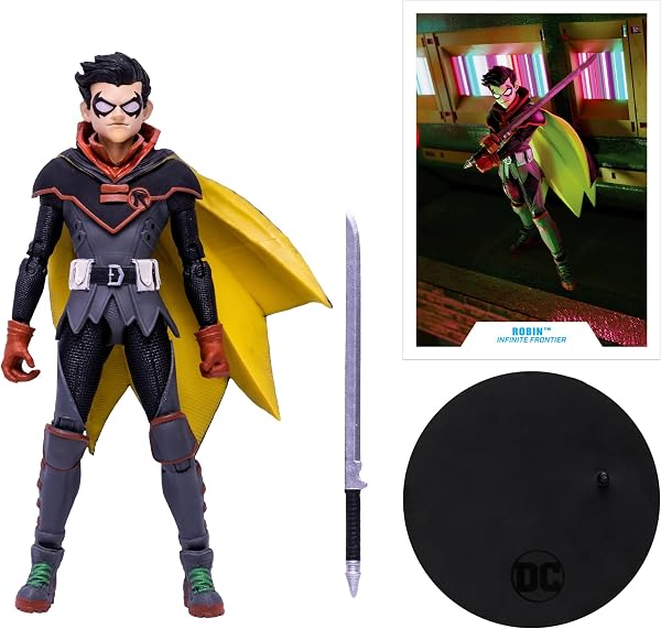 BANDAI DC Multiverse - Figurine McFarlane 17cm - Damian Wayne - Robin - DC Future State - TM15226 - 2