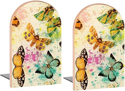 Miniatura 6 de Sujetalibros decorativos de madera con diseño de lobo para estantes, habitación de los niños, escritorio, oficina en casa, libros, DVD, 1 par2