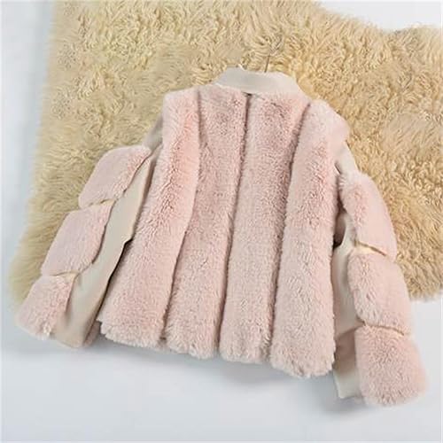 Miniatura 4 de TBUIALL Chaqueta de manga larga para niñas pequeñas, para otoño, invierno, forro polar con cremallera, chaquetas de lana cálidas para niños pequeños