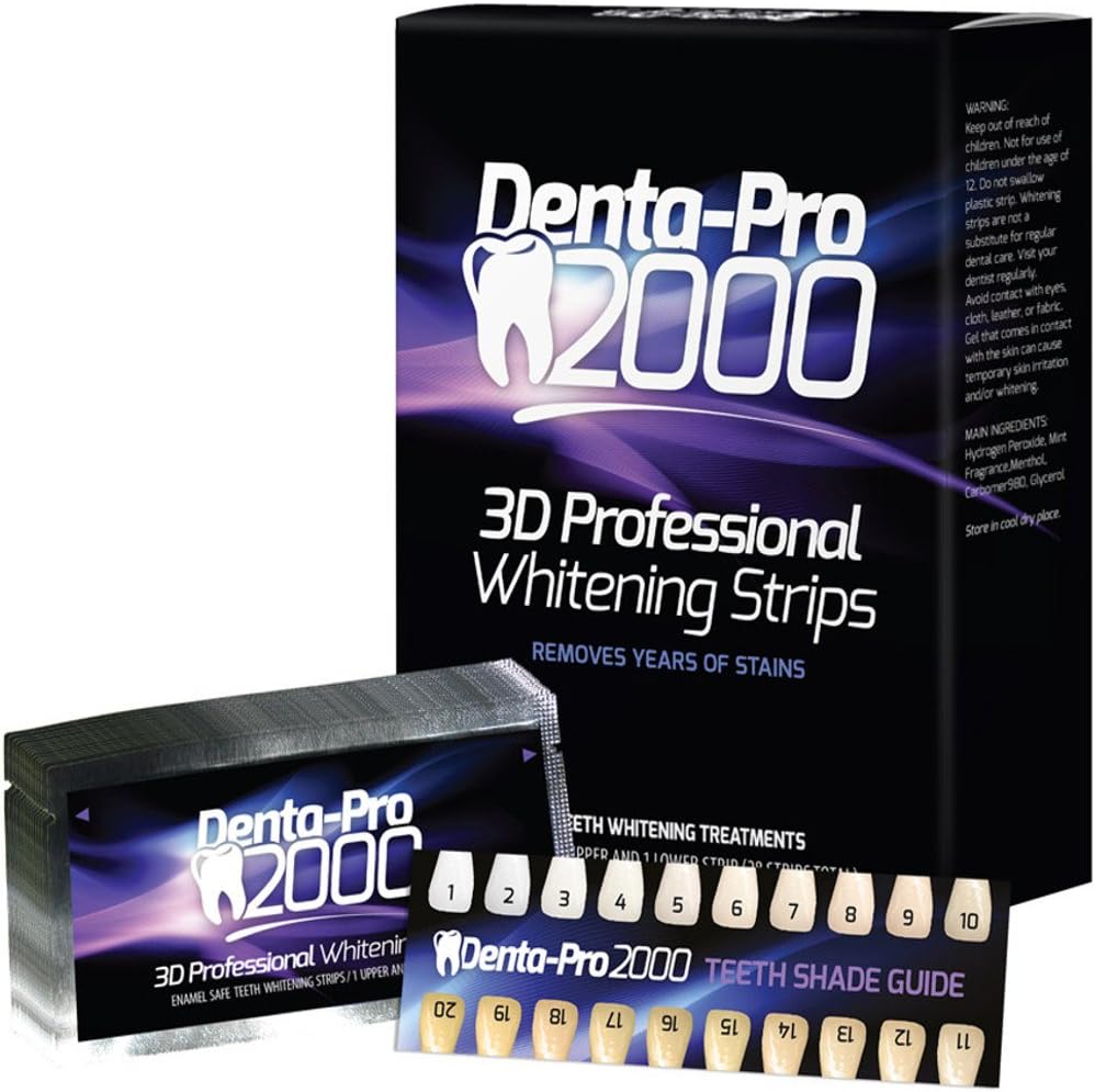 At Home Professional Teeth Whitening Strips - 28 Count - Begin Seeing Results Instantly!