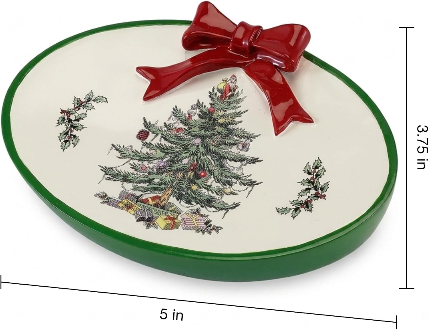 Spode - Christmas Soap Dish, Bar Soap Holder for Bathroom, Shower & Kitchen image 5