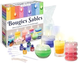 Sentosphère – Sand Candles – Creative DIY Kit from 8 years – Fun manual activity to make multi-coloured candles yourself