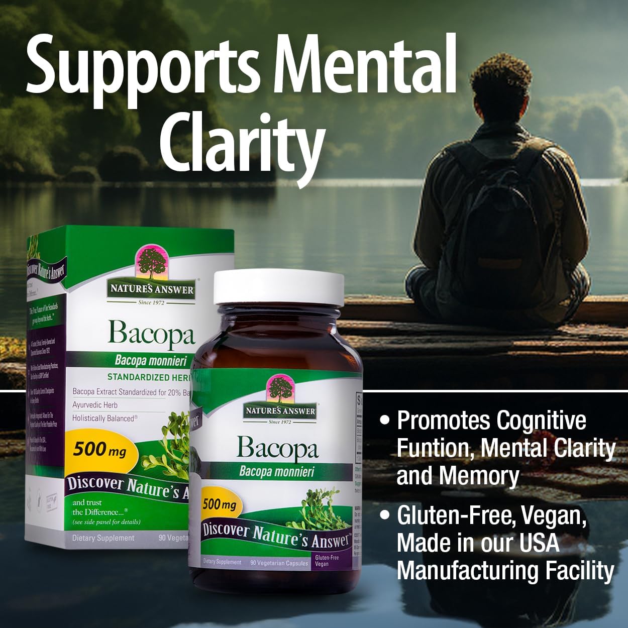 's Answer Bacopa Mieri | Helps Imp Memory | NON-O| No