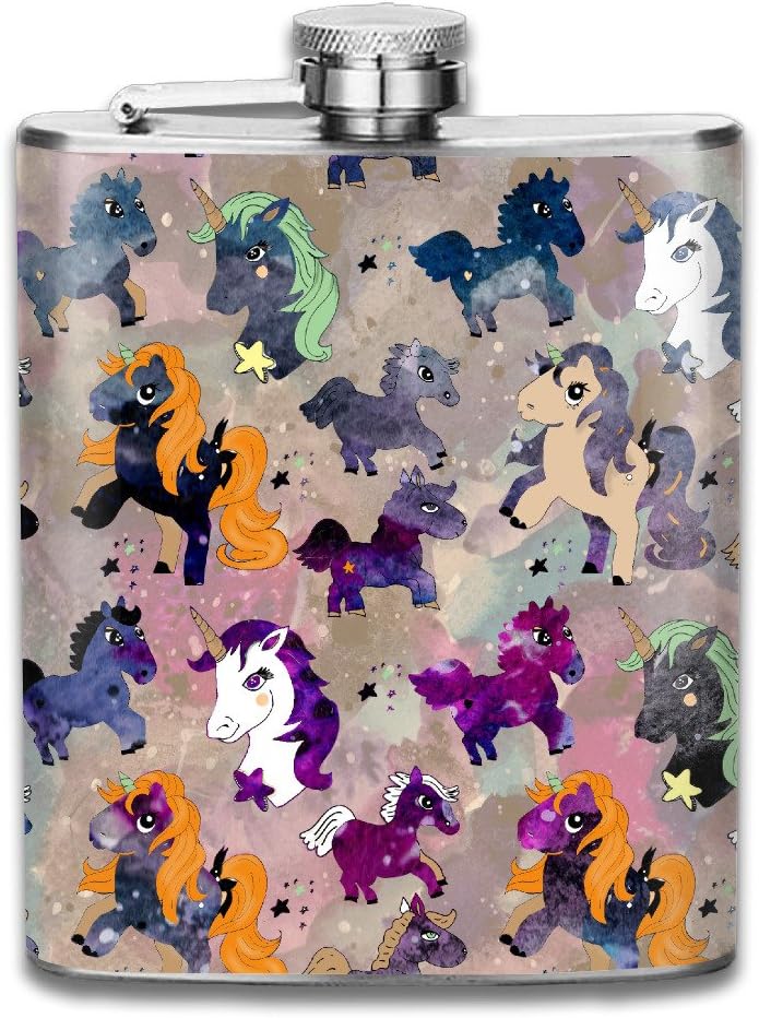Unicorns And Ponies In Universe 7 Oz 304 Stainless Steel