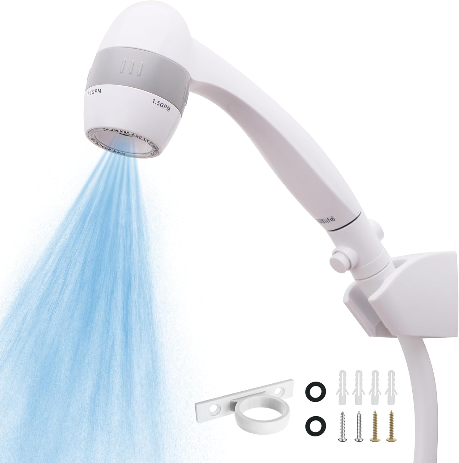 High Pressure RV Shower Head with Hose