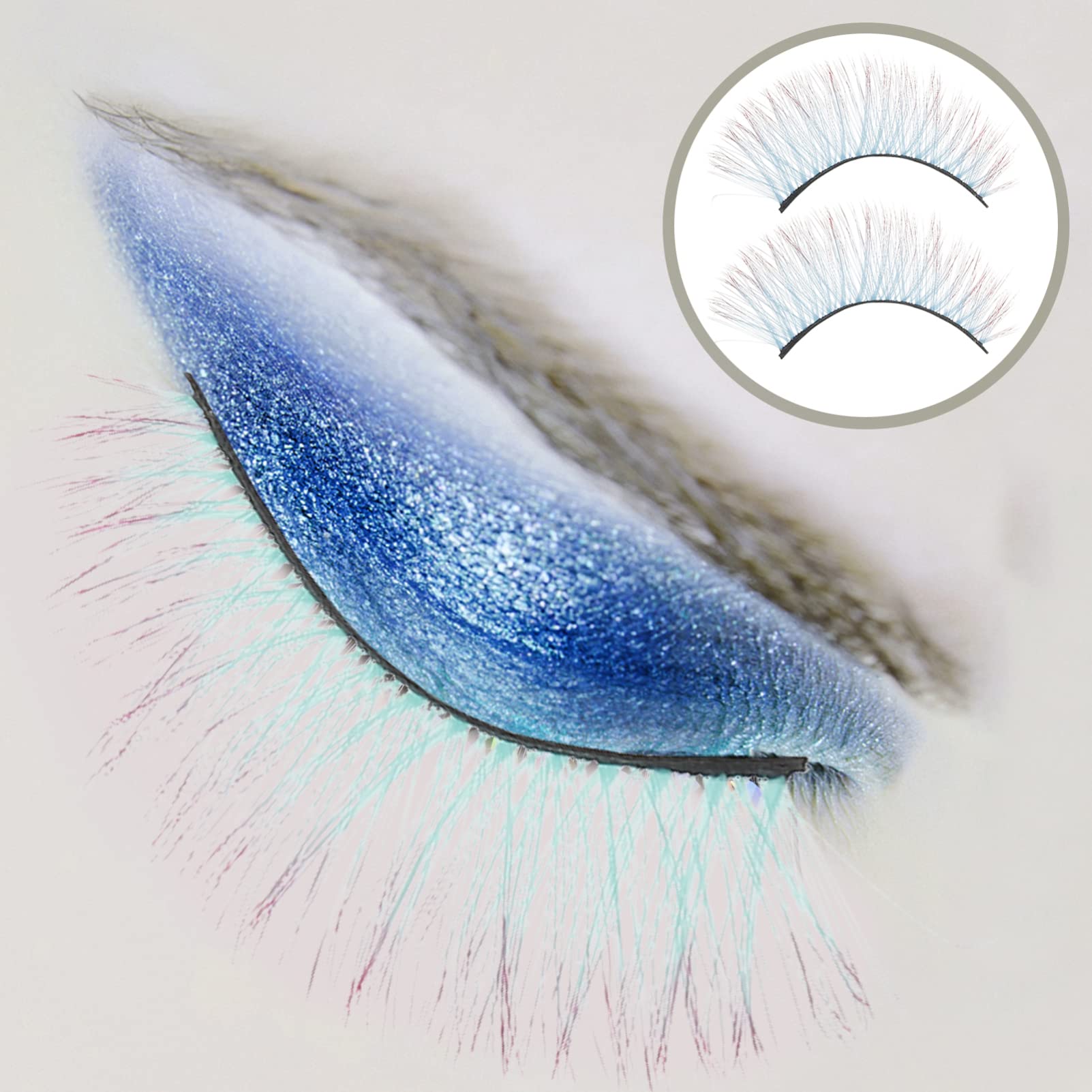 MAGICLULU 4 Set Di Ciglia Finte Di 3d Ciglia Finte Trucco Per Donne Ciglia Spesse Occhio Di Gatto Set Comodo Da Indossare Per Festa Quotidiana Cosplay 5 Paia * 4