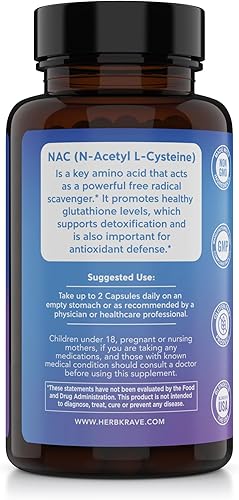 Miniatura 3 de Suplemento NAC N-acetil cisteína 1000 mg, aminoácido, antioxidante natural, apoyo para el hígado, pulmón, sistema inmunológico, fertilidad | 120