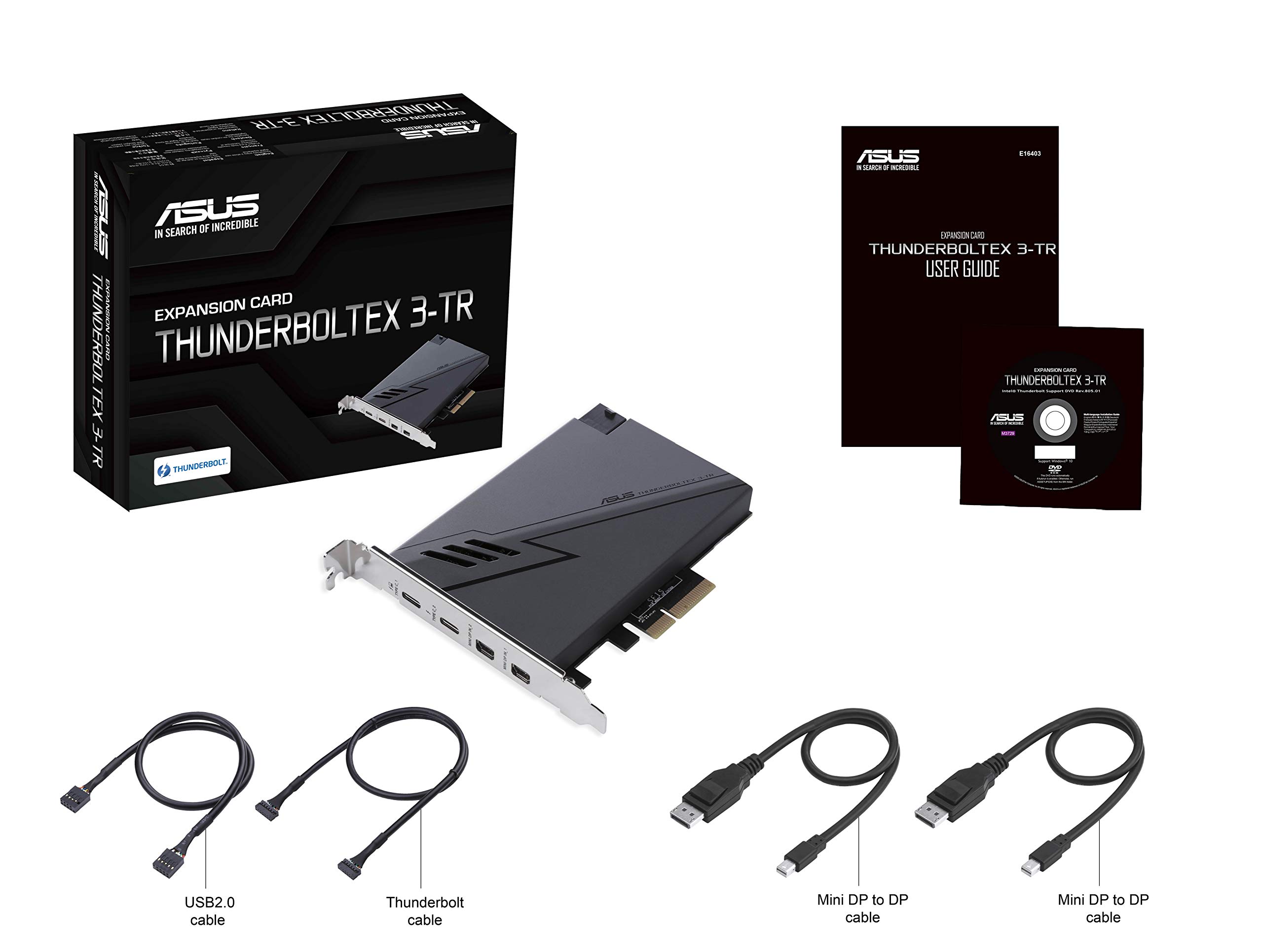 Amazon | ASUS ThunderboltEX 3-TR PD3.0 100W 給電対応 Thunderbolt3 