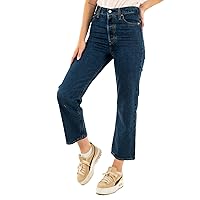 Levi's Ribcage Straight Ankle Jeans, Dark Mineral