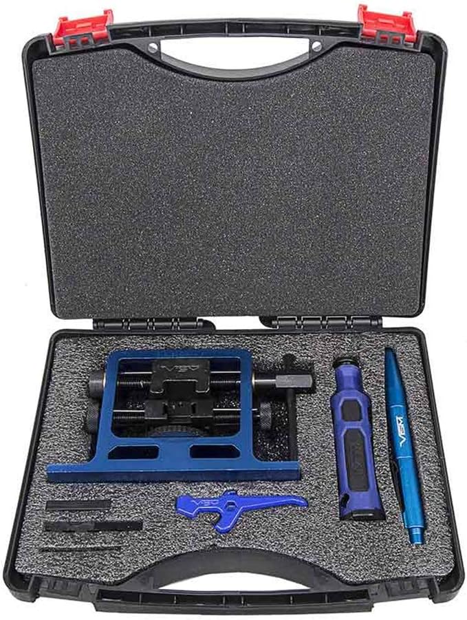 The Ultimate Complete Armorer Kit includes Front and Rear Sight Installation + Disassembly Tool and More in Foam Lined Storage Case works with Glock 17 19 19X 20 22 23 29 31 32 37 38 43 43X 45 48
