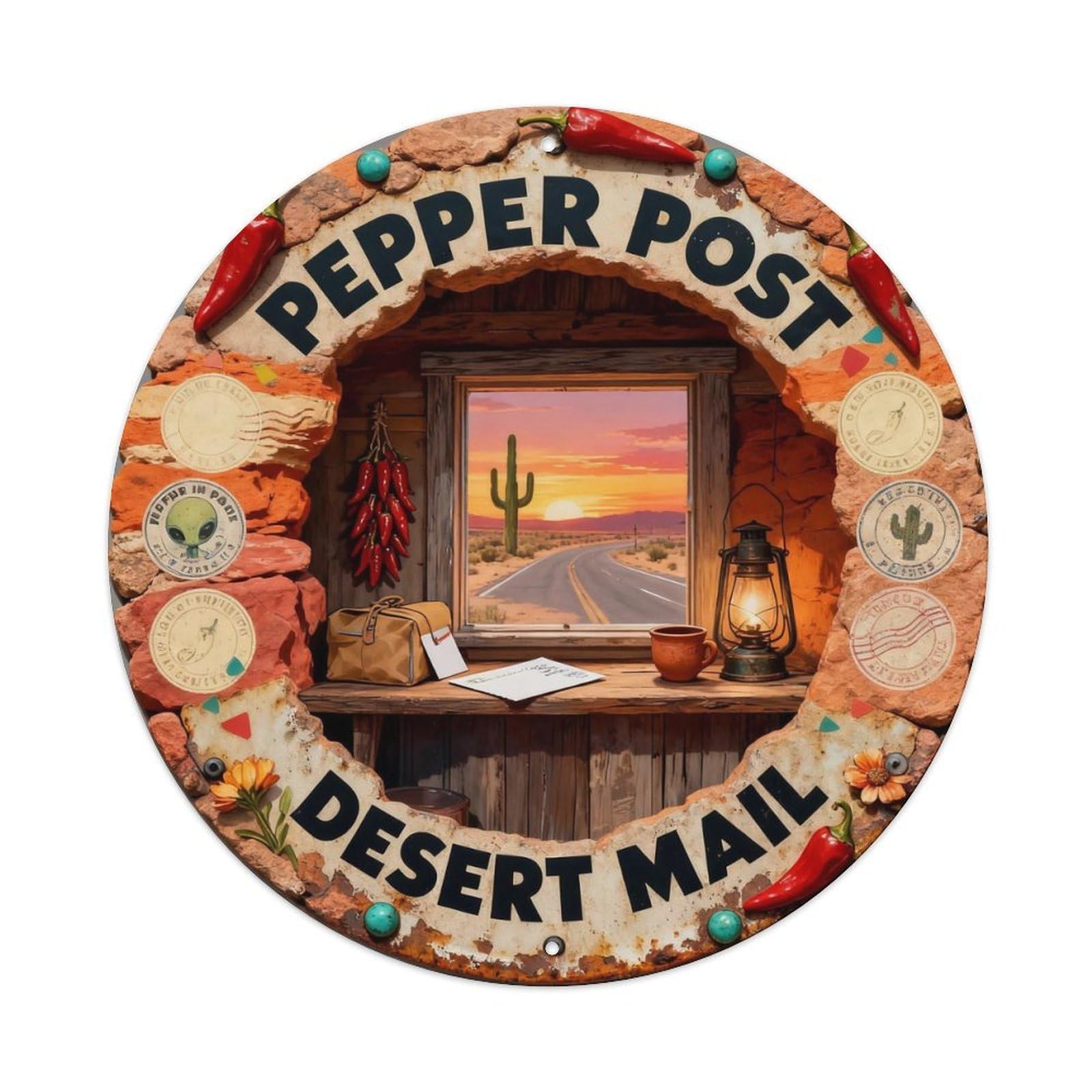 Pepper Post Sign Metal Tin Sign Plaque