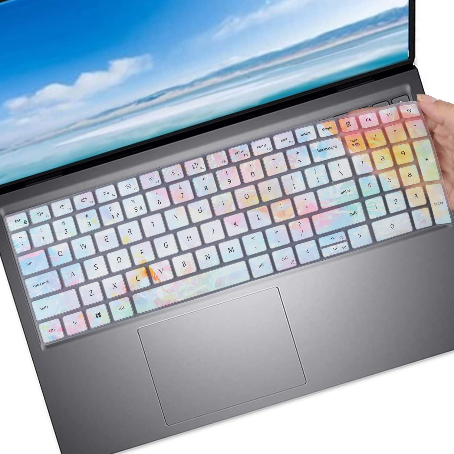 Pelle di copertura della tastiera del computer portatile in silicone per Dell Inspiron Vostro 15 (2022) 3525 3520 5510 5515 5518 7510 3510 3511 3515 2022 15.6  7