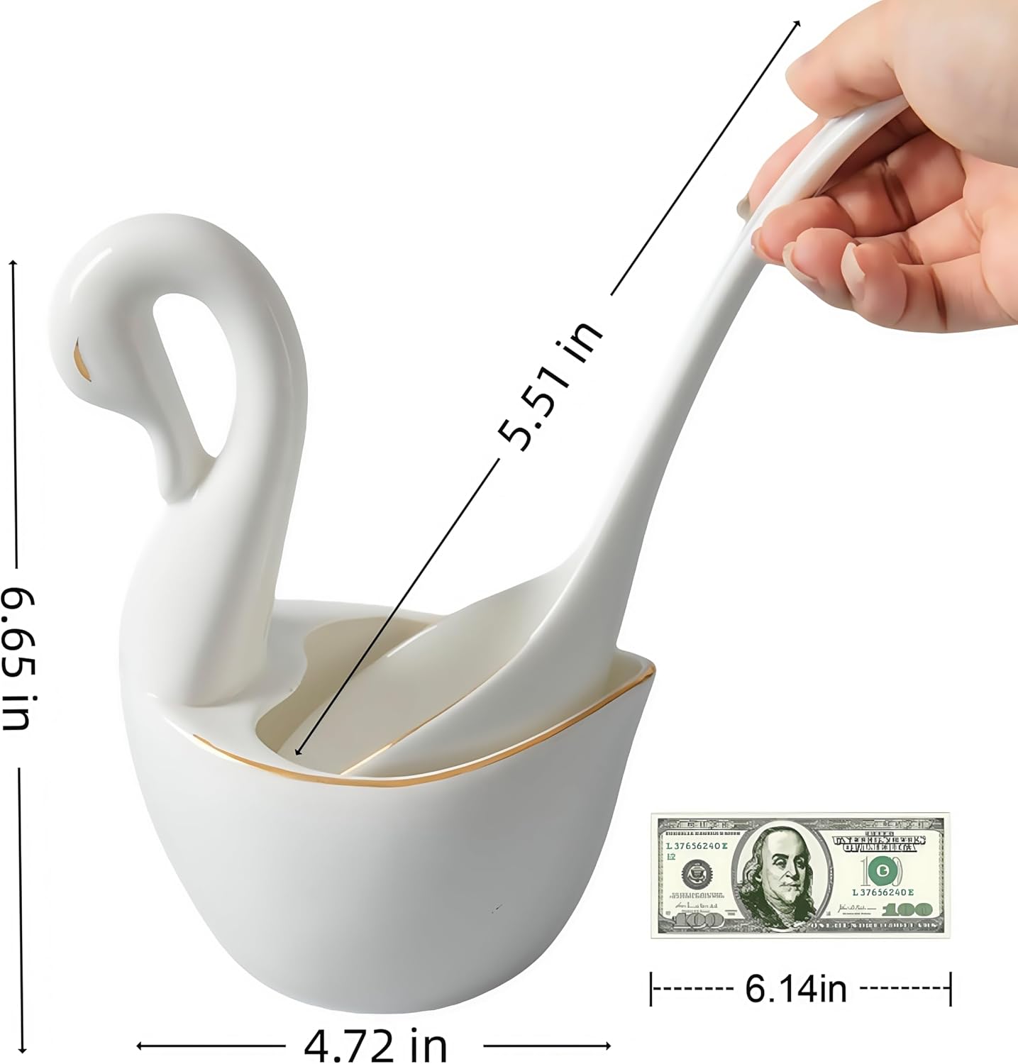 2 Pcs, Top Ceramic Chinese Soup Spoons, Ceramic Spoons, Bone China Dinnerware Set, Fine China, Chinese Gifts