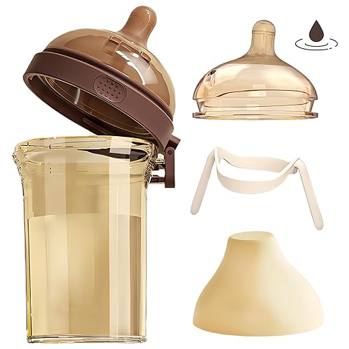Biberón PPSU, biberones para bebés amamantados, biberones anticólicos abatibles de 8 oz8.1 fl oz 0-3 meses