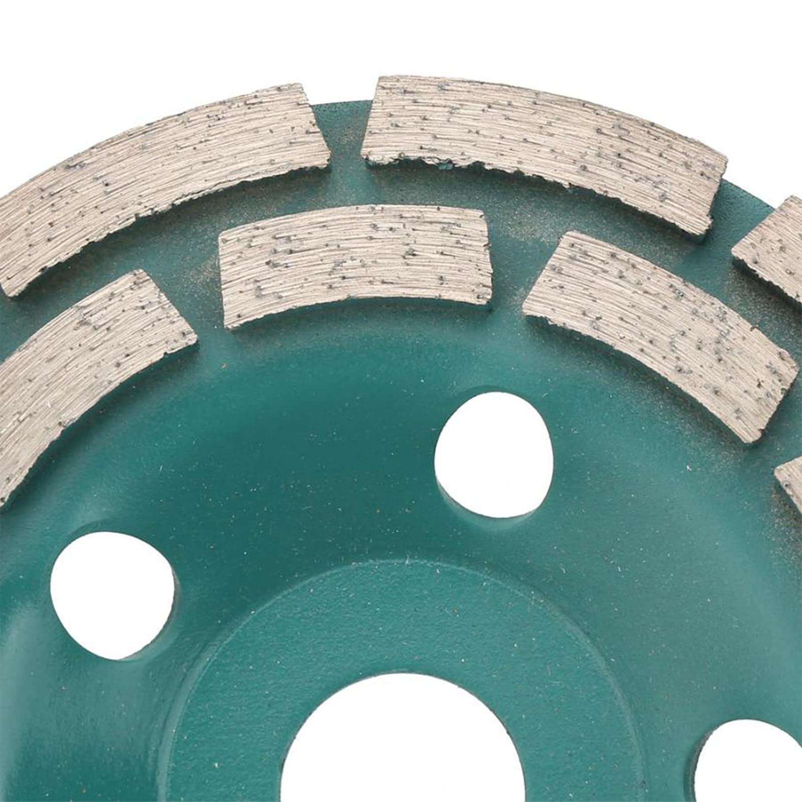Mola per Lucidare, Disco da Taglio a Segmenti per Mola a Tazza Diamantata a Doppia da 5" 125 X 22,2 Mm 12 Segmenti per Calcestruzzo a Turbo per Carichi Pesanti