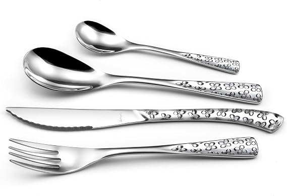 Amefa 245700AF20C40 Bouquet 24-Piece Cutlery Set, Stainless Steel